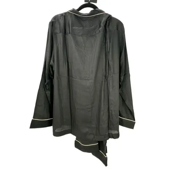 Chloe Kristyn Long Sleeve Button Up Pajama Suit Set Relaxed Fit Size X-Large NWT - Picture 4 of 10